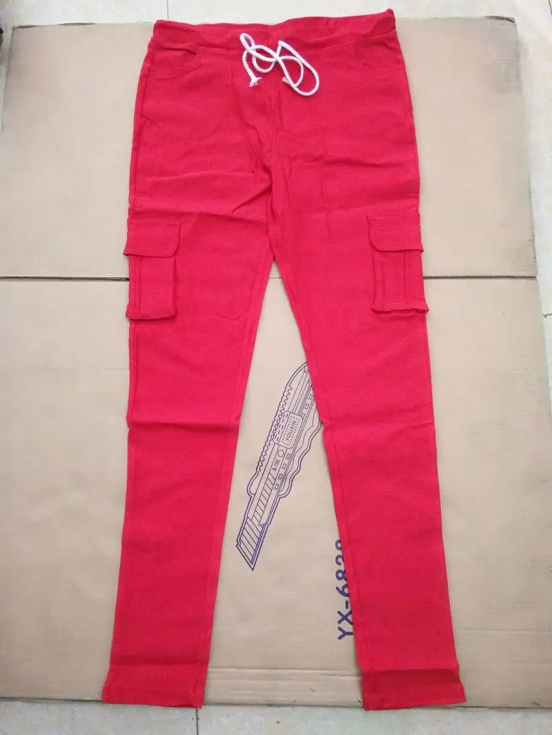 Elegant Elastic Women Pants Oversize Drawstring Long Pencil Pants - MERGE.DAY.1.FREESTYLE