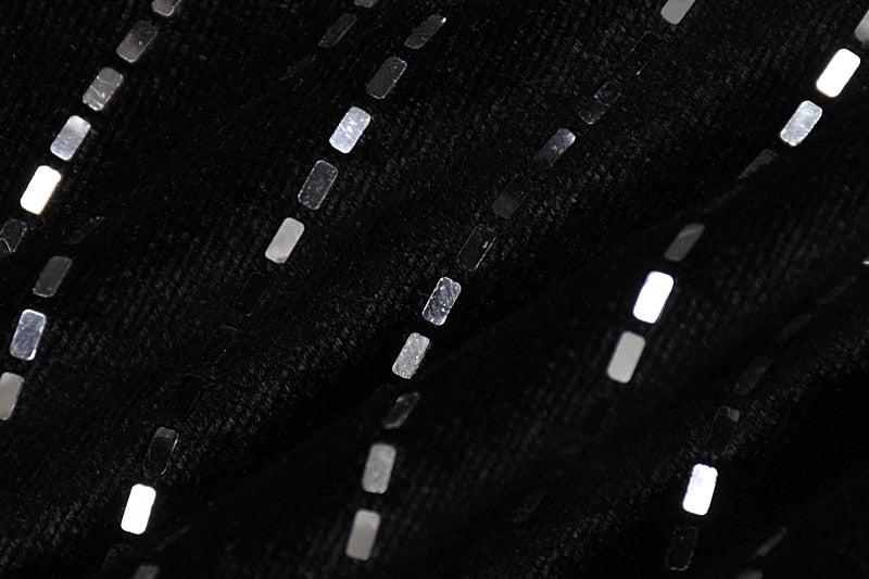Sequins Long Sleeve Turtleneck Bodycon Slim Sexy Mini Dress Party Club Y2K - MERGE.DAY.1.FREESTYLE