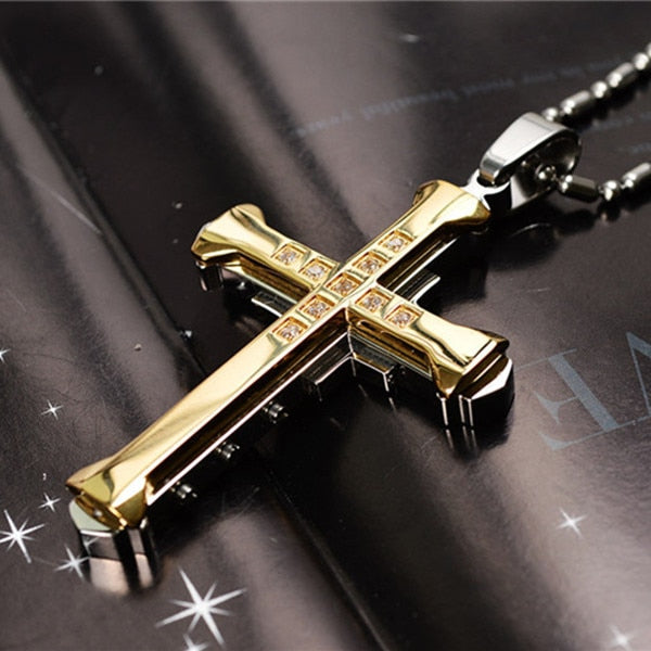 Personality Creative Jesus Cross Amulet Pendant Rock Casual Gift Catholic Christian Necklace - MERGE.DAY.1.FREESTYLE