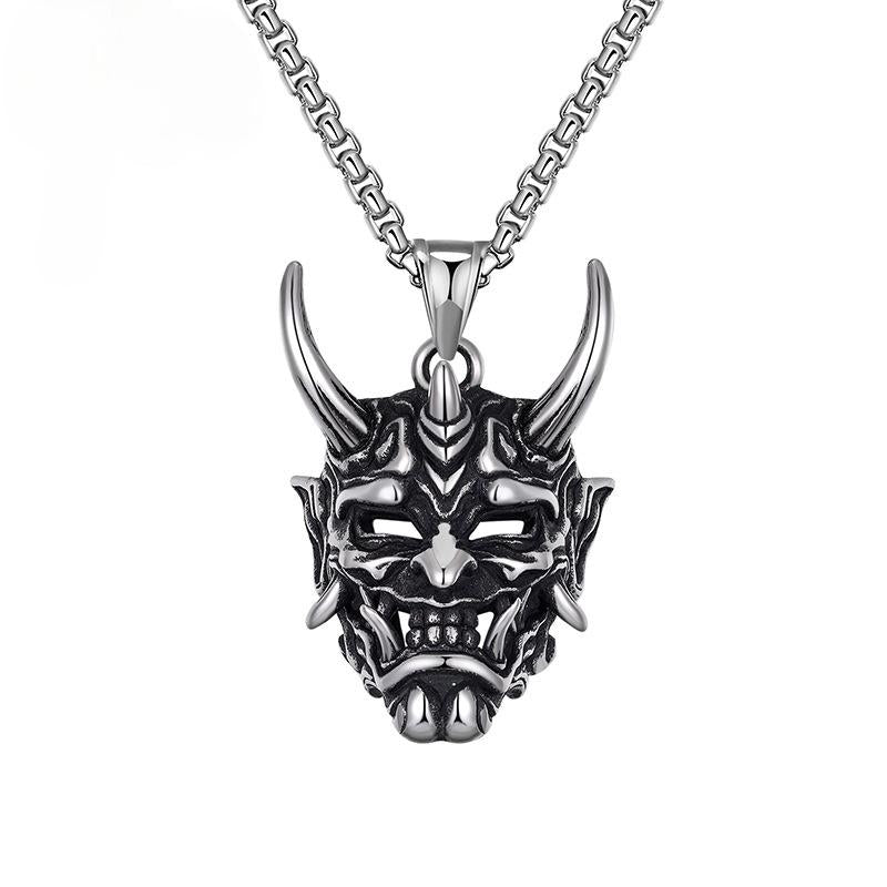 Punk Ghost Skull Mask Pendant Necklace Cool Men's Rock Party Jewelry - MERGE.DAY.1.FREESTYLE