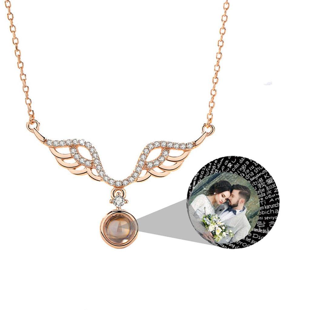 Customized 925 Silver photo Projection Necklace Couple Memory Gifts - MERGE.DAY.1.FREESTYLE