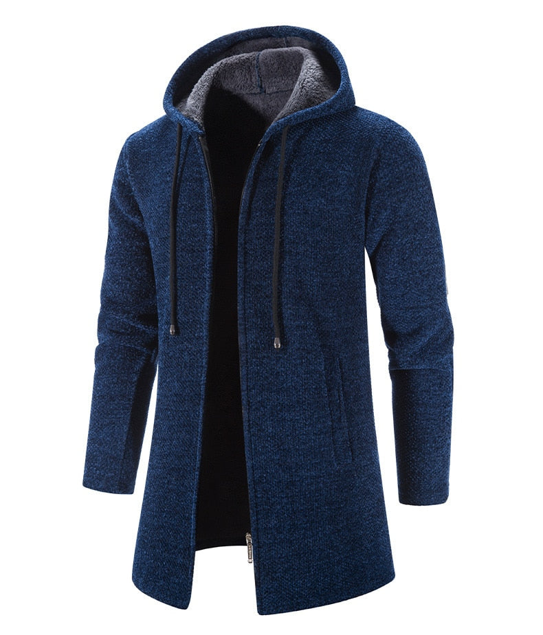 Cashmere Men's Cardigan Chenille Outer Sweater Coat Windbreaker - MERGE.DAY.1.FREESTYLE