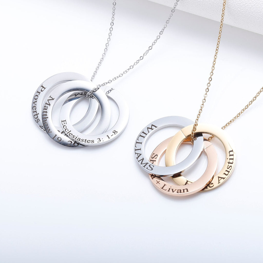 Personalized Name Necklace Gold Plated Stainless Steel Necklaces Child Name Pendant - MERGE.DAY.1.FREESTYLE