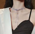 Water-wave Pearl Necklace For Women Charming Big Metal Geometric Statement Collar Necklace - MERGE.DAY.1.FREESTYLE