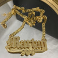 Custom Nameplate Necklace 3D Pendant Necklace Personalized Custom Name Jewelry - MERGE.DAY.1.FREESTYLE
