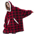 Winter Hoodies Fleece Giant TV Blanket With Sleeves Pullover - MERGE.DAY.1.FREESTYLE