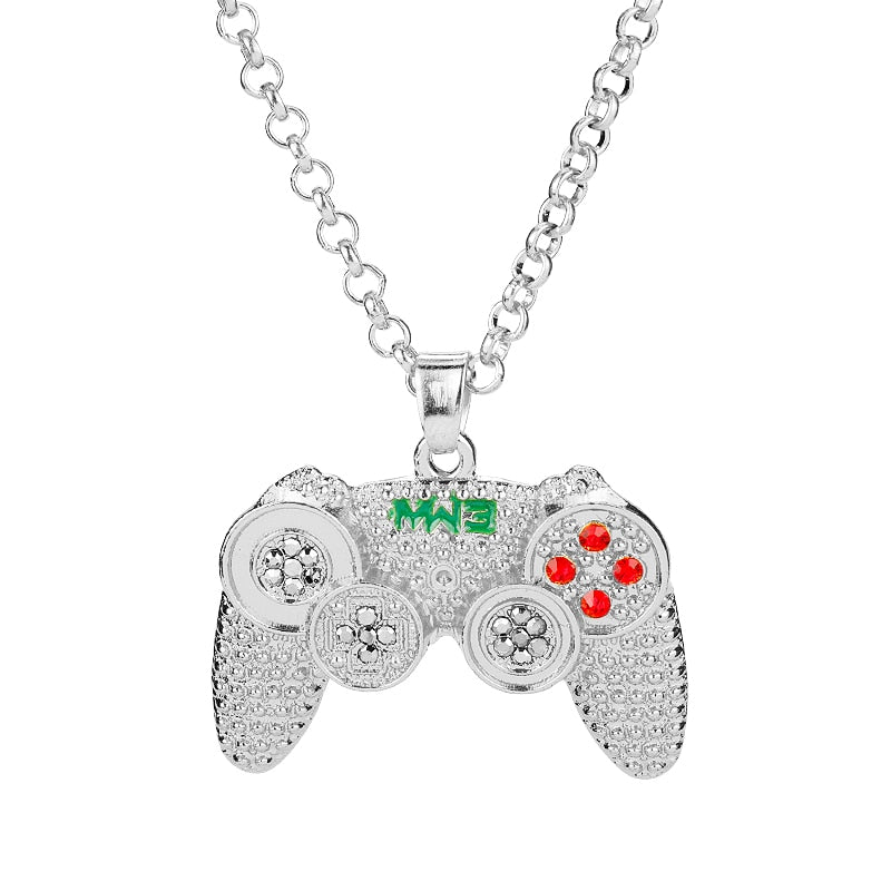 Rhinestones Handle Necklaces gamepad Necklaces for Women Men Game Controller Pendant - MERGE.DAY.1.FREESTYLE
