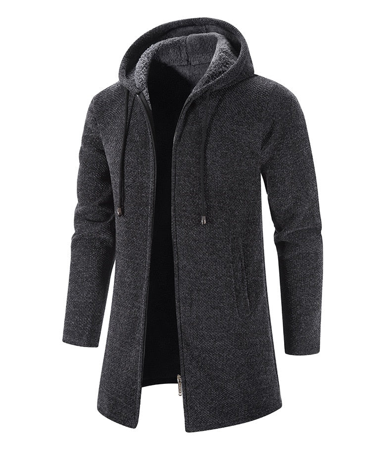 Cashmere Men's Cardigan Chenille Outer Sweater Coat Windbreaker - MERGE.DAY.1.FREESTYLE