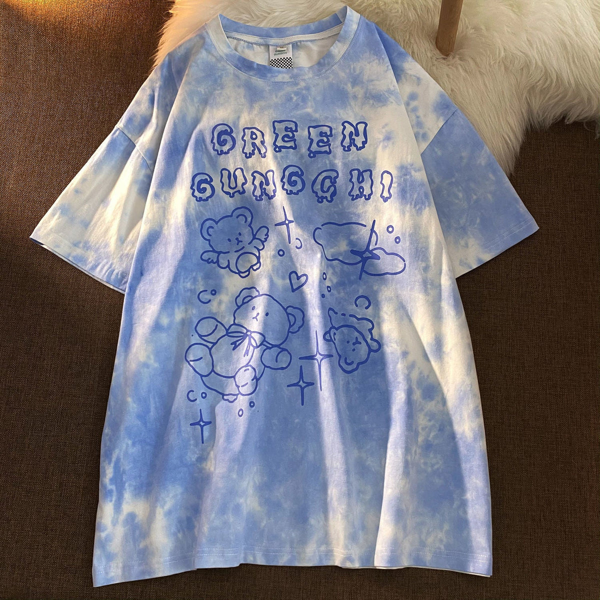 Summer women's short-sleeved Female t-shirt harajuku Streetwear Top tie-dye oversized Tshirts - MERGE.DAY.1.FREESTYLE