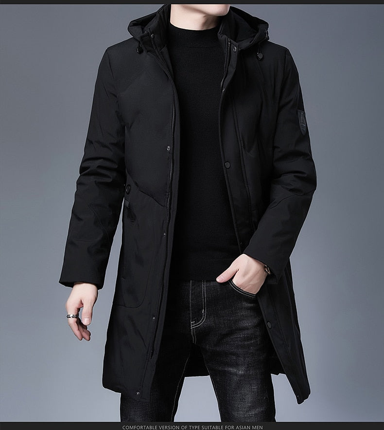 Parkas Jacket Men Longline Windbreaker Coats Clothing - MERGE.DAY.1.FREESTYLE