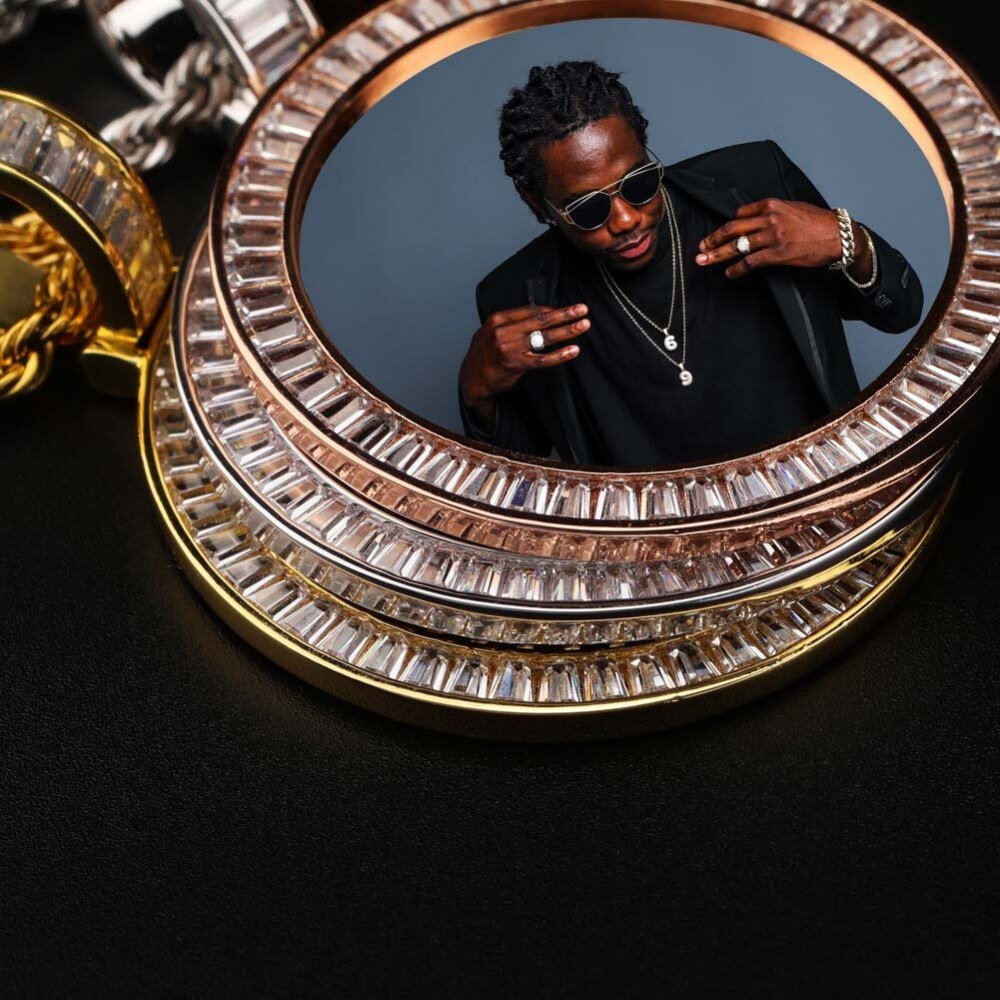 Custom Made Photo Medallions Necklace & Pendant With Hip hop Jewelry - MERGE.DAY.1.FREESTYLE