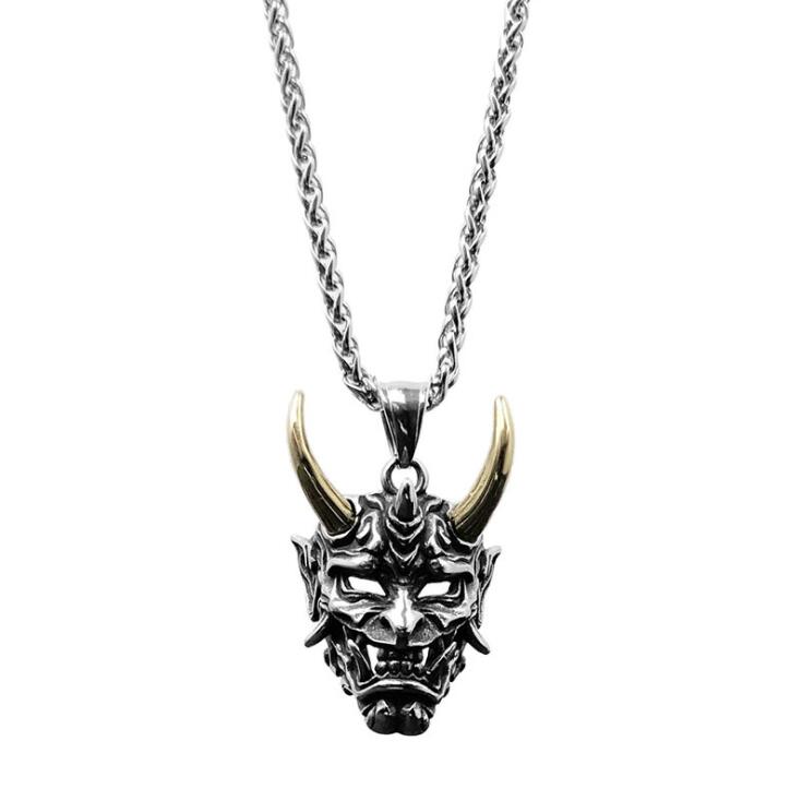 Punk Ghost Skull Mask Pendant Necklace Cool Men's Rock Party Jewelry - MERGE.DAY.1.FREESTYLE