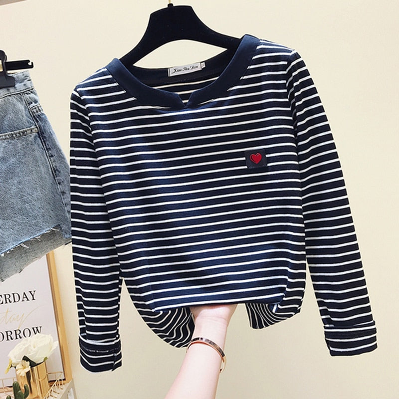 Casual Women T-Shirt Long Sleeve Style Slim Basic Cotton Tshirt Top Womens Clothing - MERGE.DAY.1.FREESTYLE