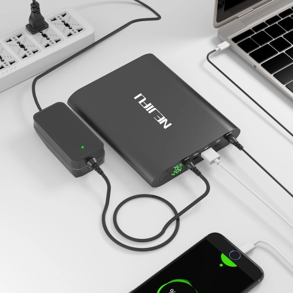 2024  Hot Selling Power Bank 50000mah Fast Charging Powerbank 5V/8.4V/9V/12V/16V/20V Laptop Charger with Krisdonia Brand