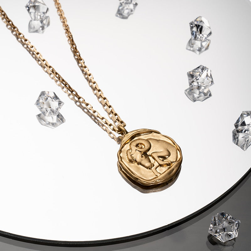 twelve zodiac signs necklace - MERGE.DAY.1.FREESTYLE
