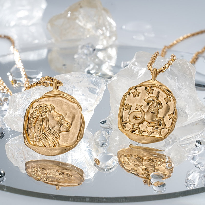twelve zodiac signs necklace - MERGE.DAY.1.FREESTYLE