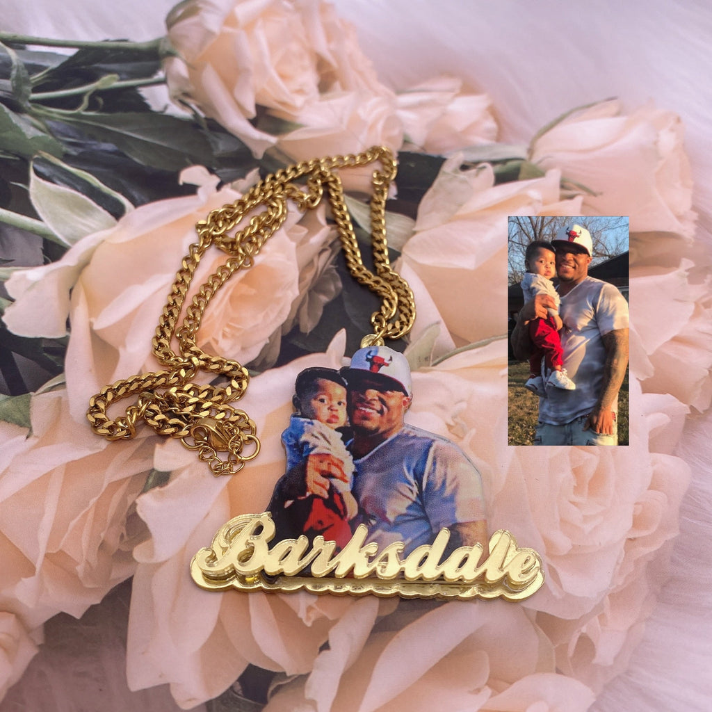 Custom Picture Name Necklace Custom Jewelry Pendant With Picture Chain Necklace - MERGE.DAY.1.FREESTYLE