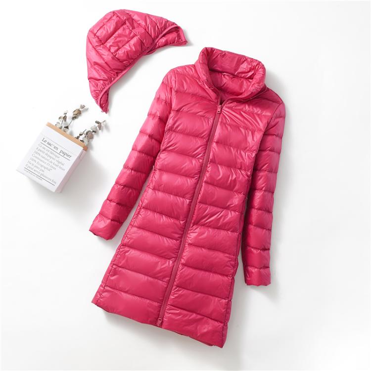 Ultralight Thin Down Jacket White Duck Down Hooded long Jackets Long Sleeve - MERGE.DAY.1.FREESTYLE