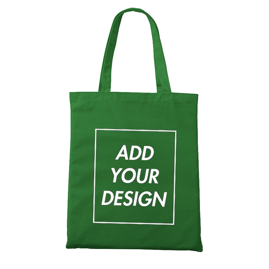 Custom Tote Bag Shopping Add Your Text Print Original Design Zipper Unisex Fashion Travel Canvas Bags - MERGE.DAY.1.FREESTYLE