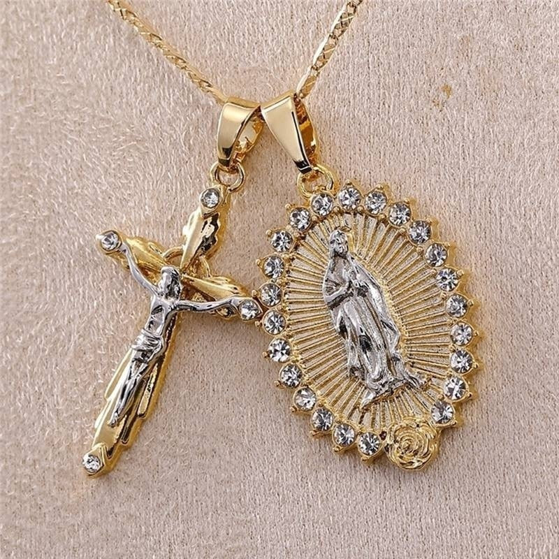 Personality Creative Jesus Cross Amulet Pendant Rock Casual Gift Catholic Christian Necklace - MERGE.DAY.1.FREESTYLE