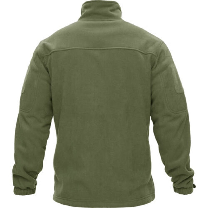Full Zip Up Tactical Army Fleece Jacket Military Thermal Warm Outwear Windbreaker - MERGE.DAY.1.FREESTYLE