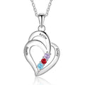 3 Birthstones Engravable Jewelry Customized Name Necklaces Pendant - MERGE.DAY.1.FREESTYLE