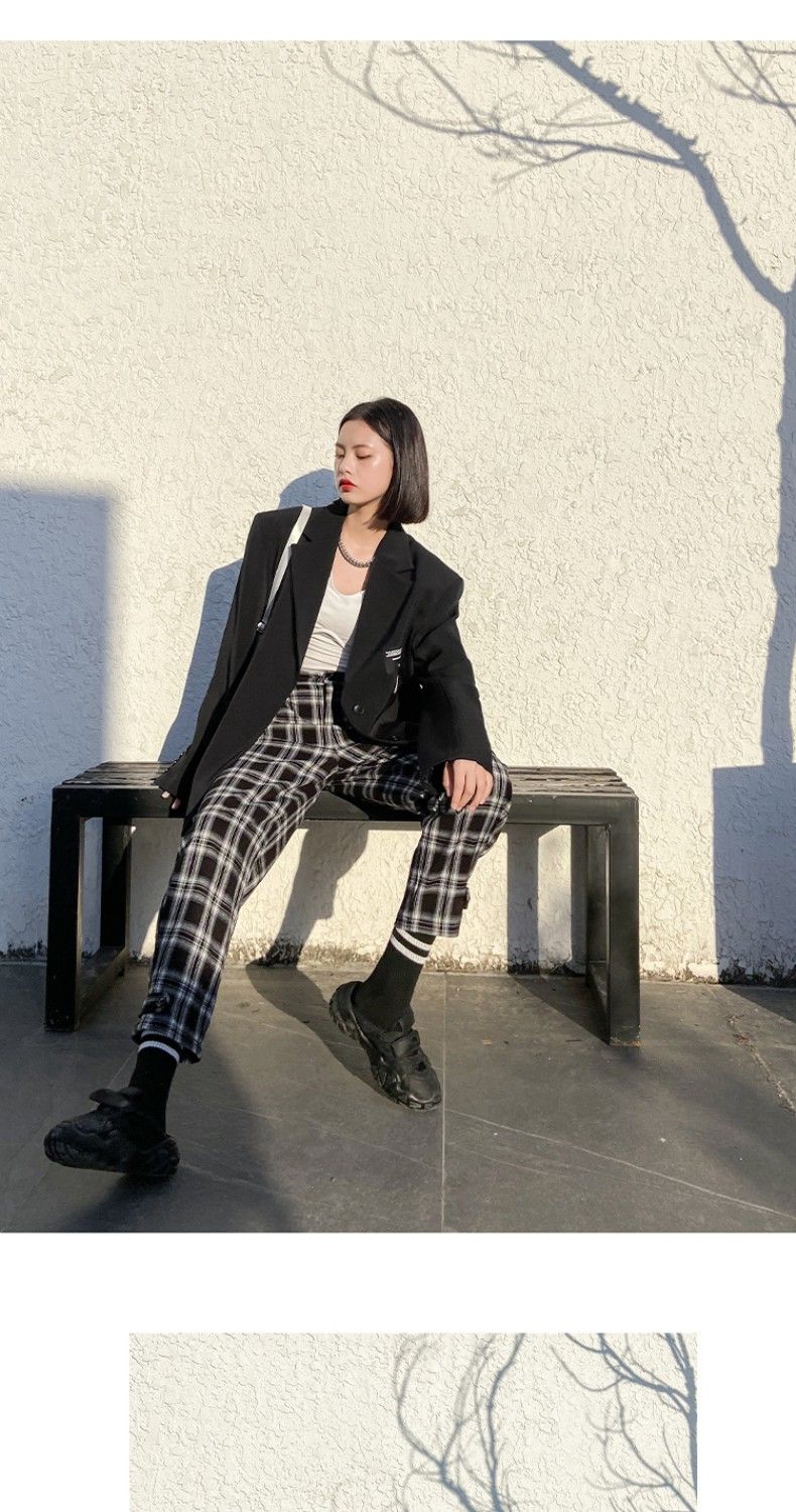 Oversize Blazer Women Autumn Loose Wide Shoulder Suit Coats Casual Label Blazers Female - MERGE.DAY.1.FREESTYLE