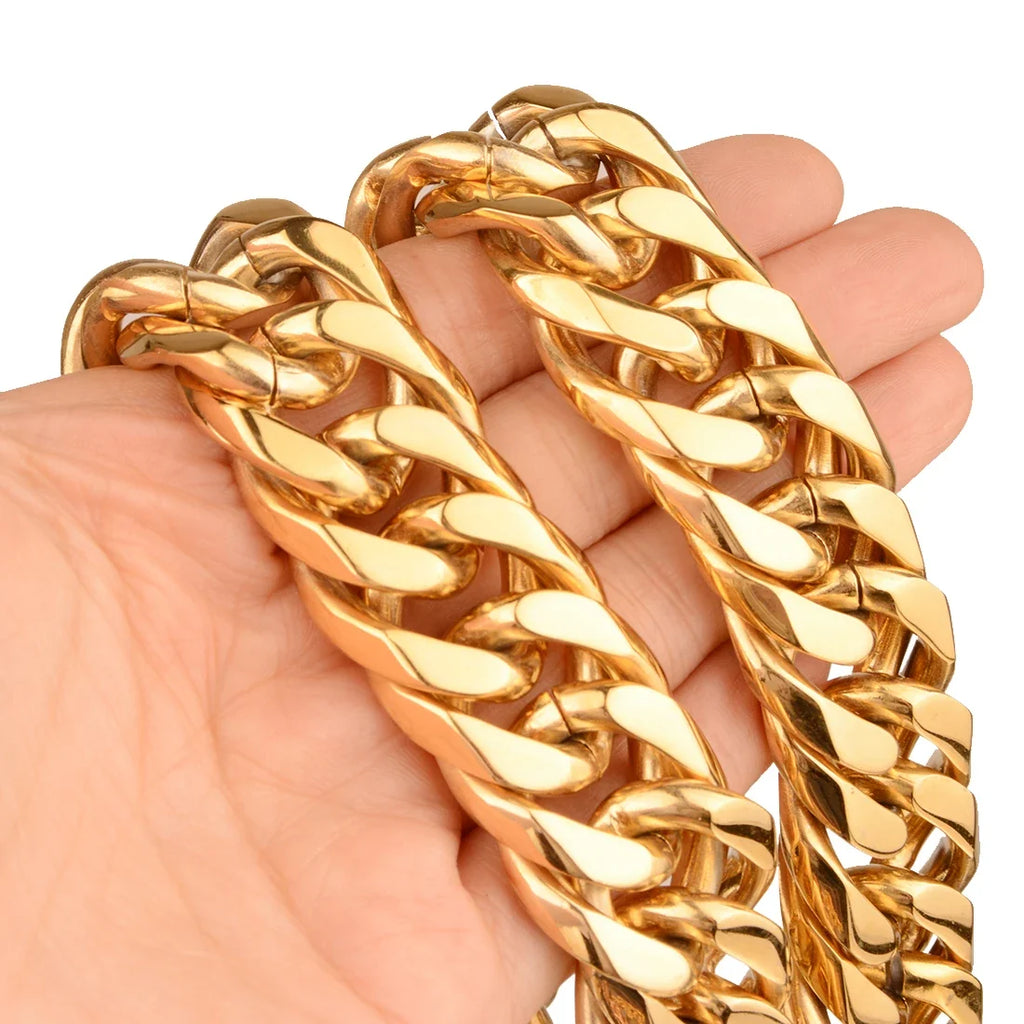 chunky gold necklace - MERGE.DAY.1.FREESTYLE