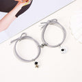 2Pcs/ Set Cartoon Magnetic Couple Bracelets with Moon Robots Pendant - MERGE.DAY.1.FREESTYLE