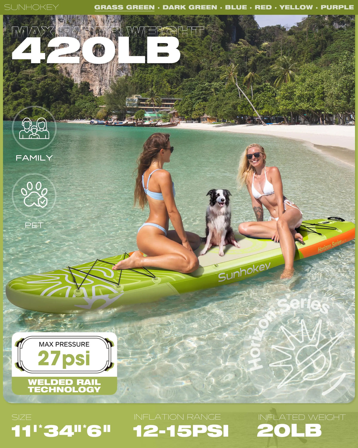 New Product Hot Sale Inflatable Stand up Paddle Board Drop Stitch 420LBS sup Board Paddle Surf Board for All Skill Levels - MERGE.DAY.1.FREESTYLE