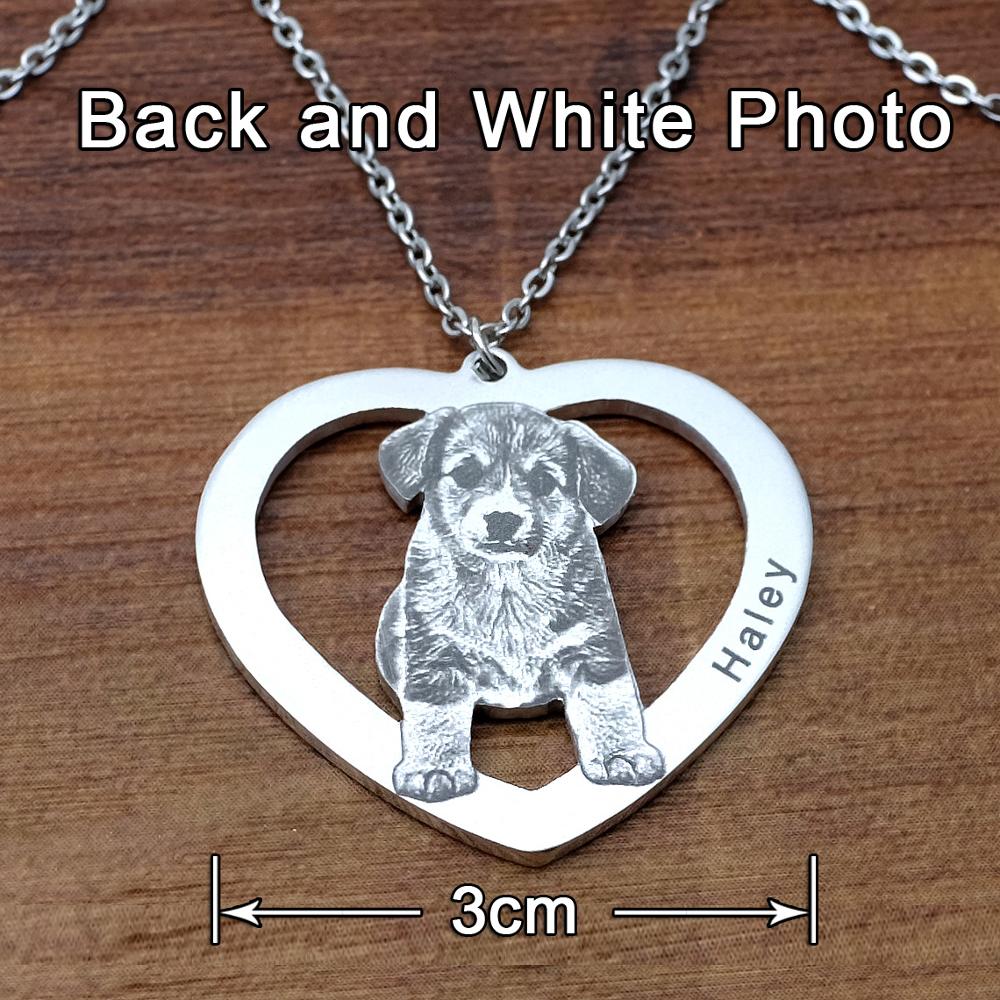 Personalized Photo Necklace,Pet Photo Necklace,Picture Necklace, Memorial Gift - MERGE.DAY.1.FREESTYLE