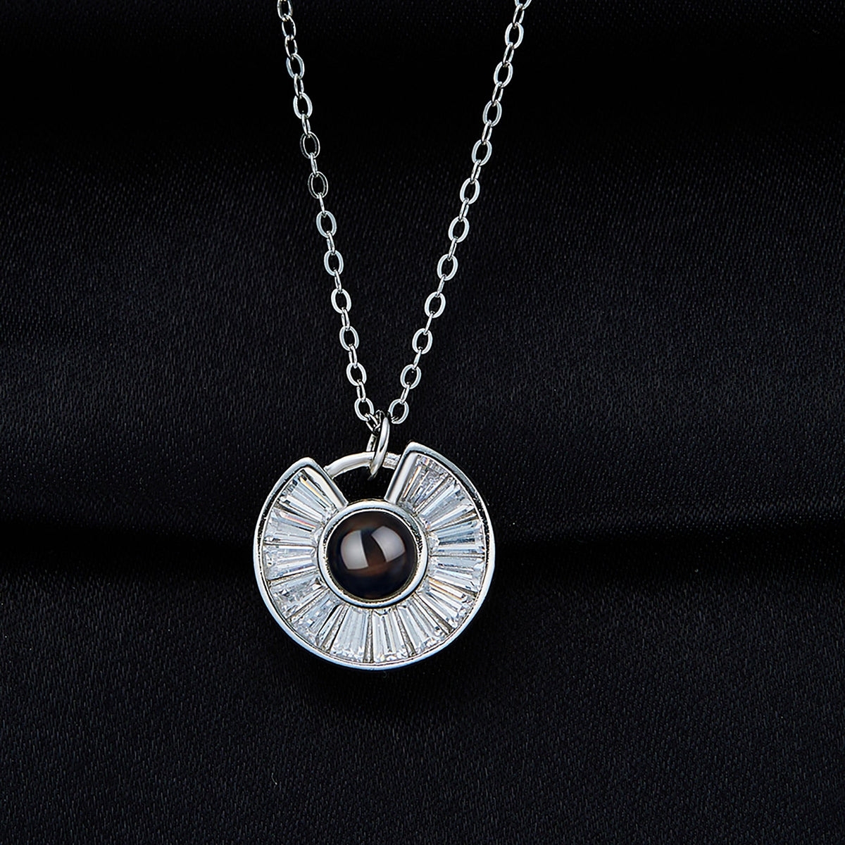 Custom Photo Necklace Flower Necklace Valentine's Day Romantic Gift - MERGE.DAY.1.FREESTYLE