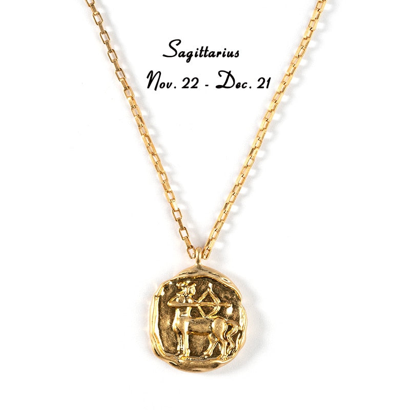 twelve zodiac signs necklace - MERGE.DAY.1.FREESTYLE