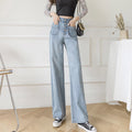 Women's Loose Straight Denim Trousers Female High Waist Wide Leg Pants high street - MERGE.DAY.1.FREESTYLE