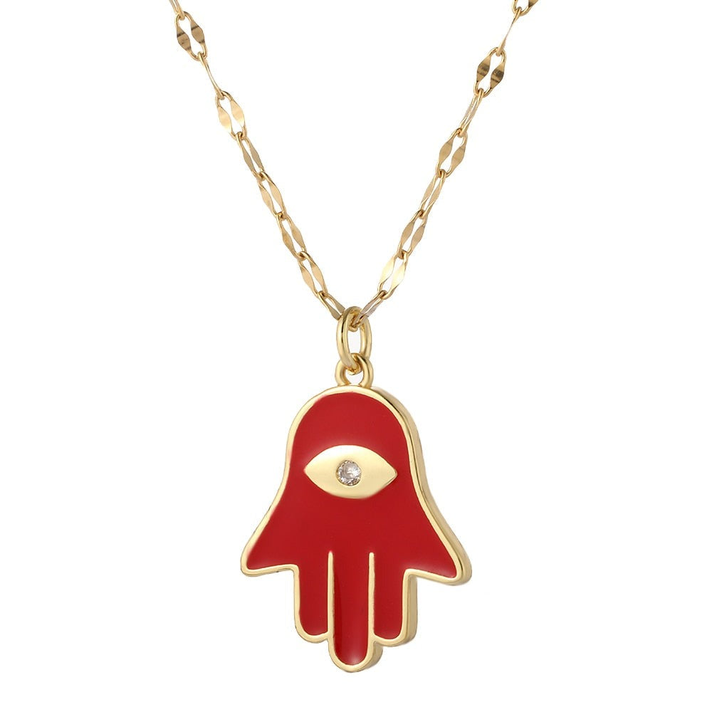 Boho Evil Bllue Eye Necklace for Women Men Snake All-seeing Eye Collar Necklace - MERGE.DAY.1.FREESTYLE