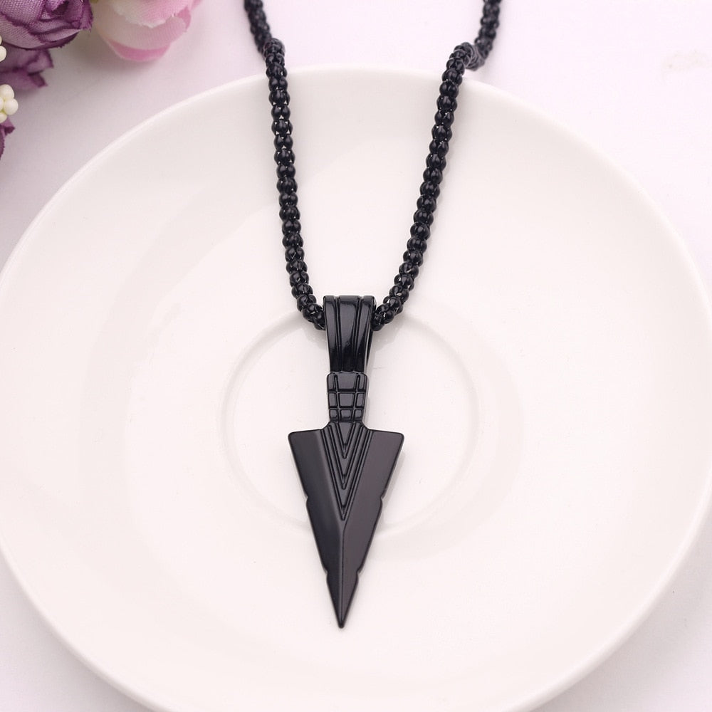 Arrow Head Pendant Long Chain Necklaces mens necklaces Collier Femme ArrowHead - MERGE.DAY.1.FREESTYLE