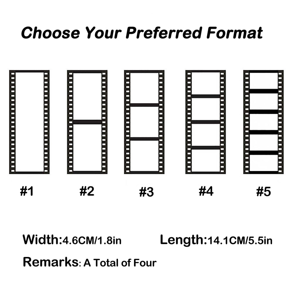 4Pcs Personalized Bookmarks Customized Film Roll Bookmark Memory DIY Custom Photo Album - MERGE.DAY.1.FREESTYLE