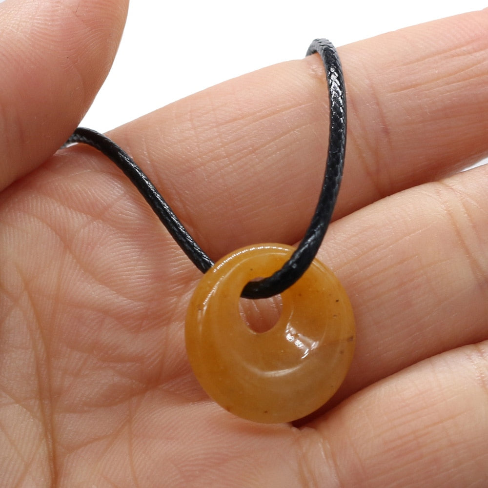 Natural Malachites Rose Quartzs Pendant Necklace Simple Stylish Pendant Necklace - MERGE.DAY.1.FREESTYLE