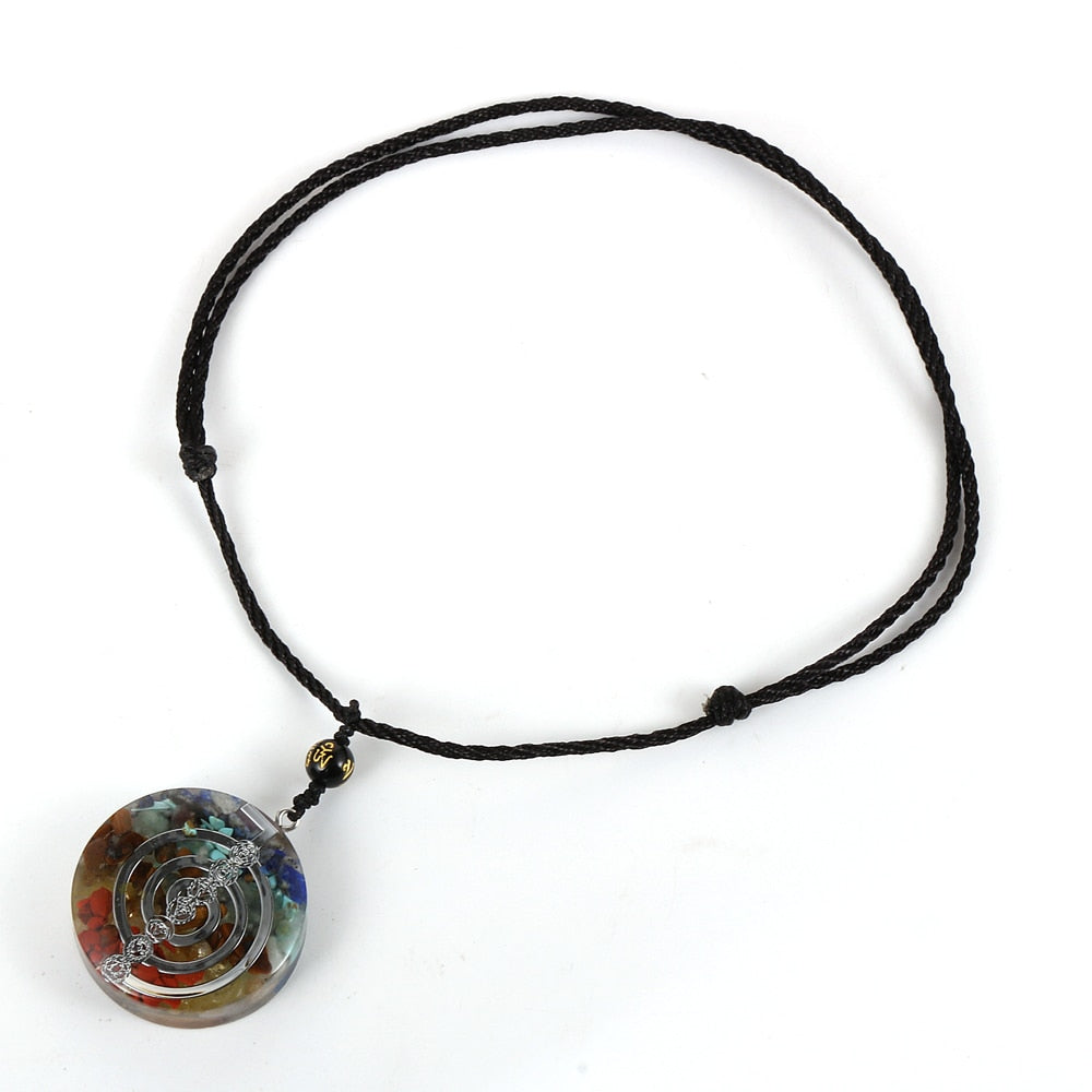 Energy Generator Orgone Amulet 7 Chakras Pendant Necklace - MERGE.DAY.1.FREESTYLE