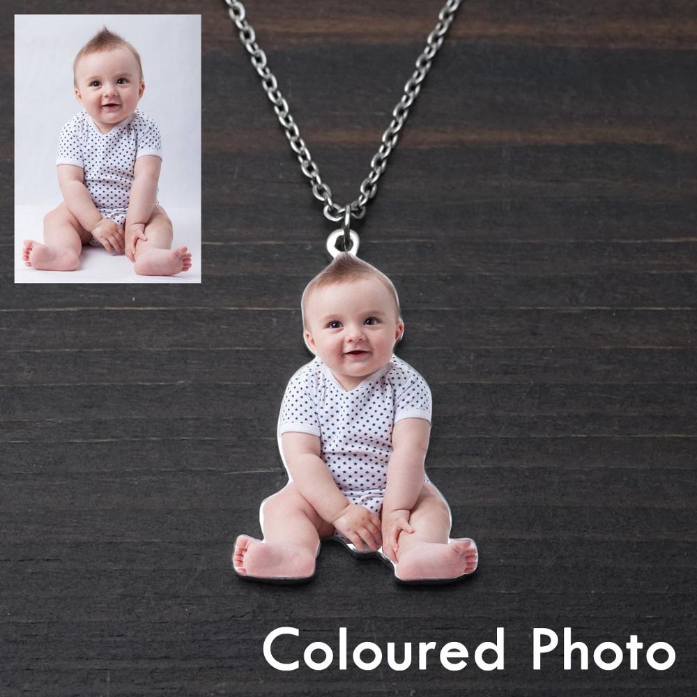 Personalized Photo Necklace,Pet Photo Necklace,Picture Necklace, Memorial Gift - MERGE.DAY.1.FREESTYLE
