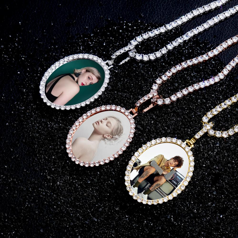 Custom Photo Pendant Drop-shaped Medal Pendant Necklace Hip Hop Jewelry - MERGE.DAY.1.FREESTYLE