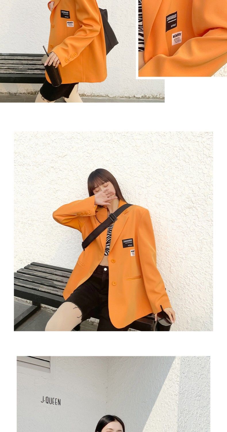 Oversize Blazer Women Autumn Loose Wide Shoulder Suit Coats Casual Label Blazers Female - MERGE.DAY.1.FREESTYLE