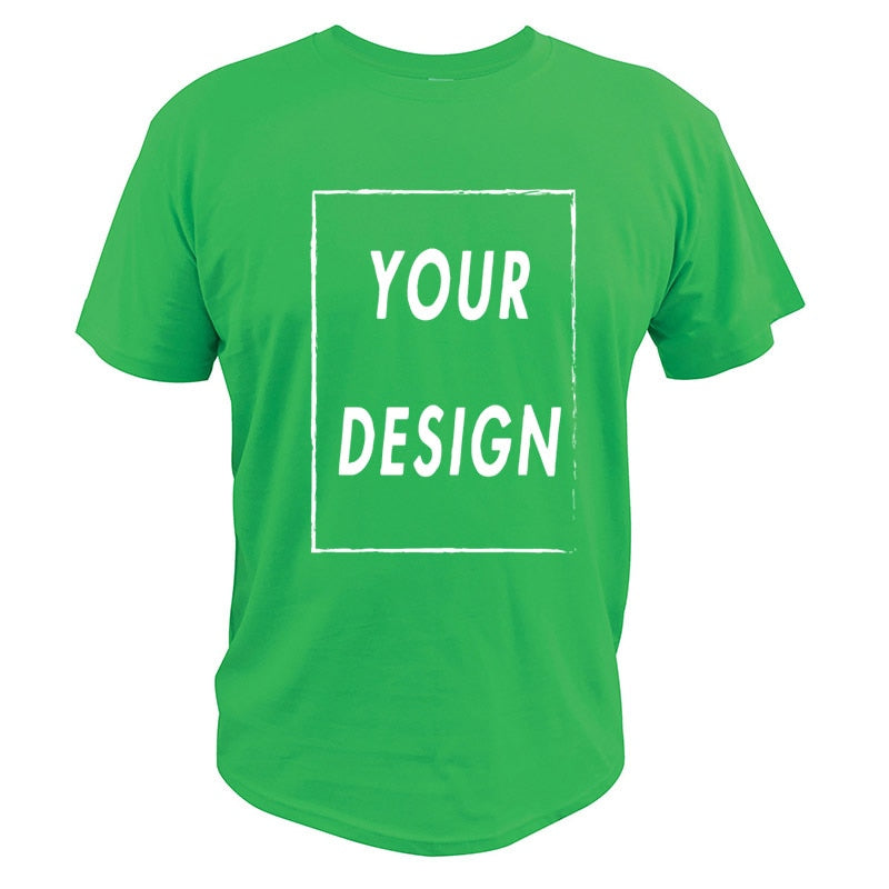 Custom T Shirt EU Size 100% Cotton Make Your Design Logo Text Men Women Print Original Design - MERGE.DAY.1.FREESTYLE