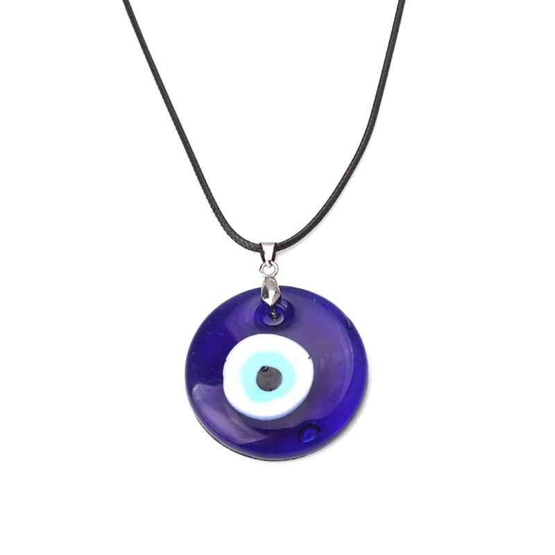Turkish Evil Eye Pendant Choker Necklace Lucky Blue Evil Eyes Clavicle Chain Necklace - MERGE.DAY.1.FREESTYLE