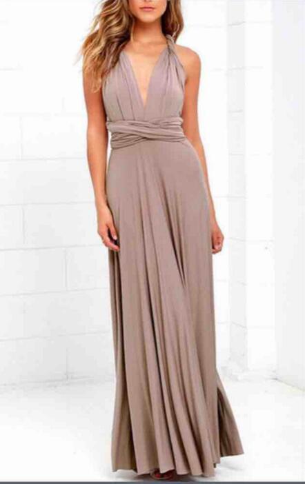 Sexy Women Multiway Wrap Convertible Boho Maxi Club Red Dress Bandage Long Dress - MERGE.DAY.1.FREESTYLE