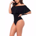 Summer Ruffles Off Shoulder Bodysuit Women Combinaison Femme Backless Sexy Jumpsuit - MERGE.DAY.1.FREESTYLE