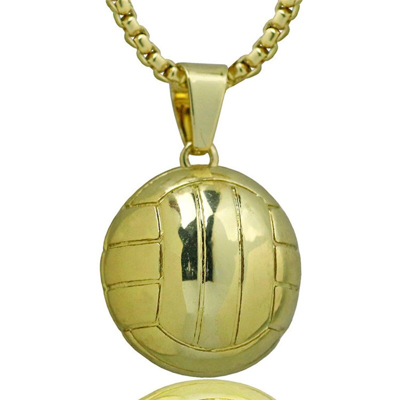 Basketball Necklace Choker Gold Silver Color Ball Shaped Pendant Sports Hip Hop Punk Jewelry - MERGE.DAY.1.FREESTYLE