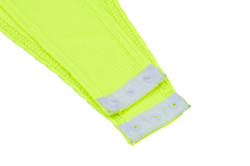 2022 Neon Green Red Orange Sexy Bodysuit Summer Clothes for Women Casual Streetwear Jumpsuits - MERGE.DAY.1.FREESTYLE