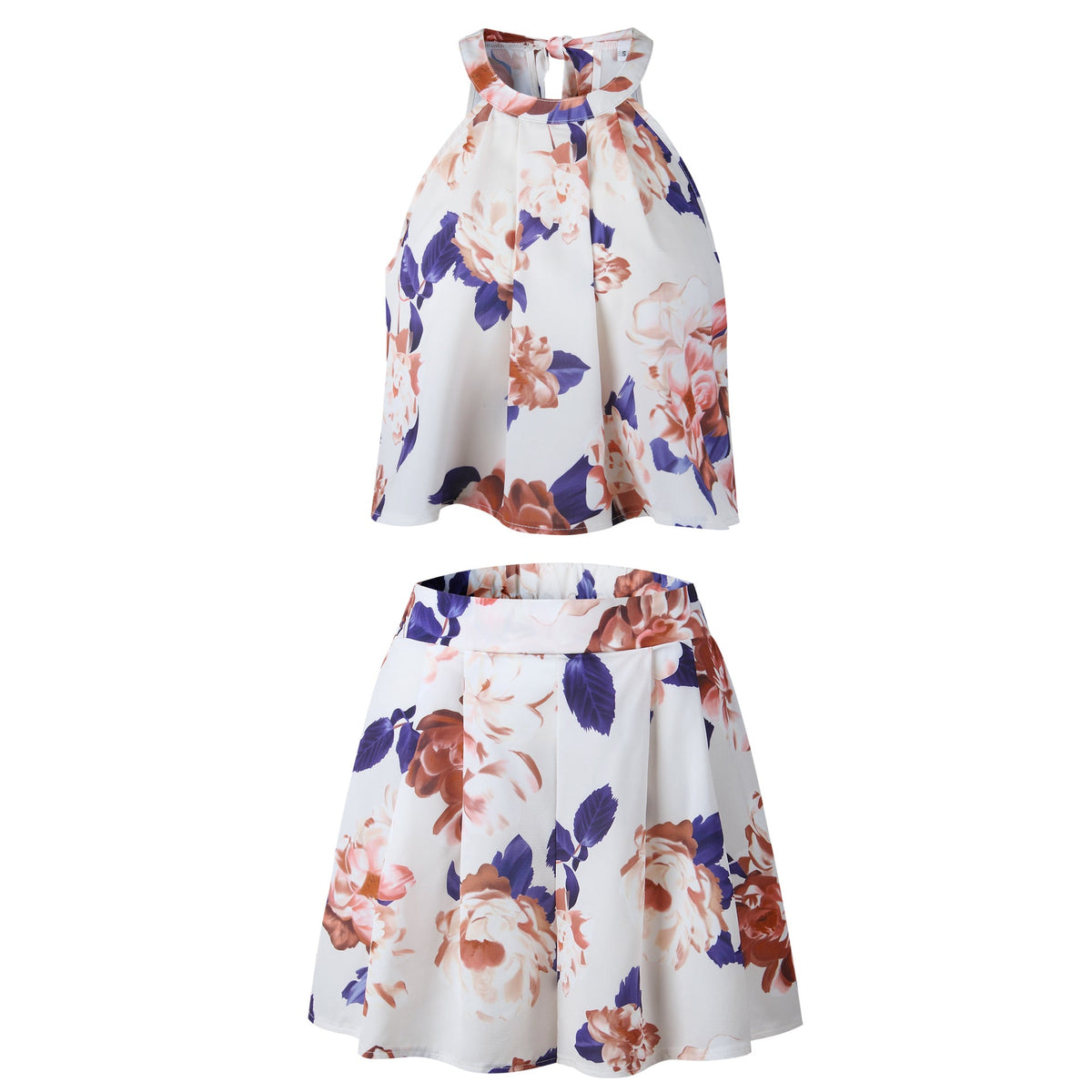 Sexy Jumpsuit For Women Loose Cause Boho Floral Female Rompers Beach Shorts Sets - MERGE.DAY.1.FREESTYLE