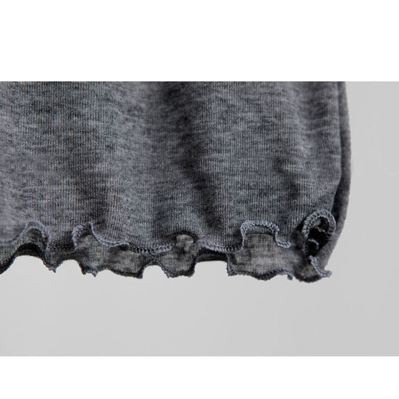 Slim T Shirt Women Cotton T-shirts Female Casual Tops Long Sleeve Sexy Thin T-shirt see through - MERGE.DAY.1.FREESTYLE